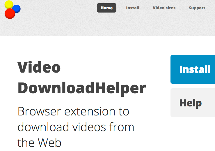 safari extension video downloadhelper